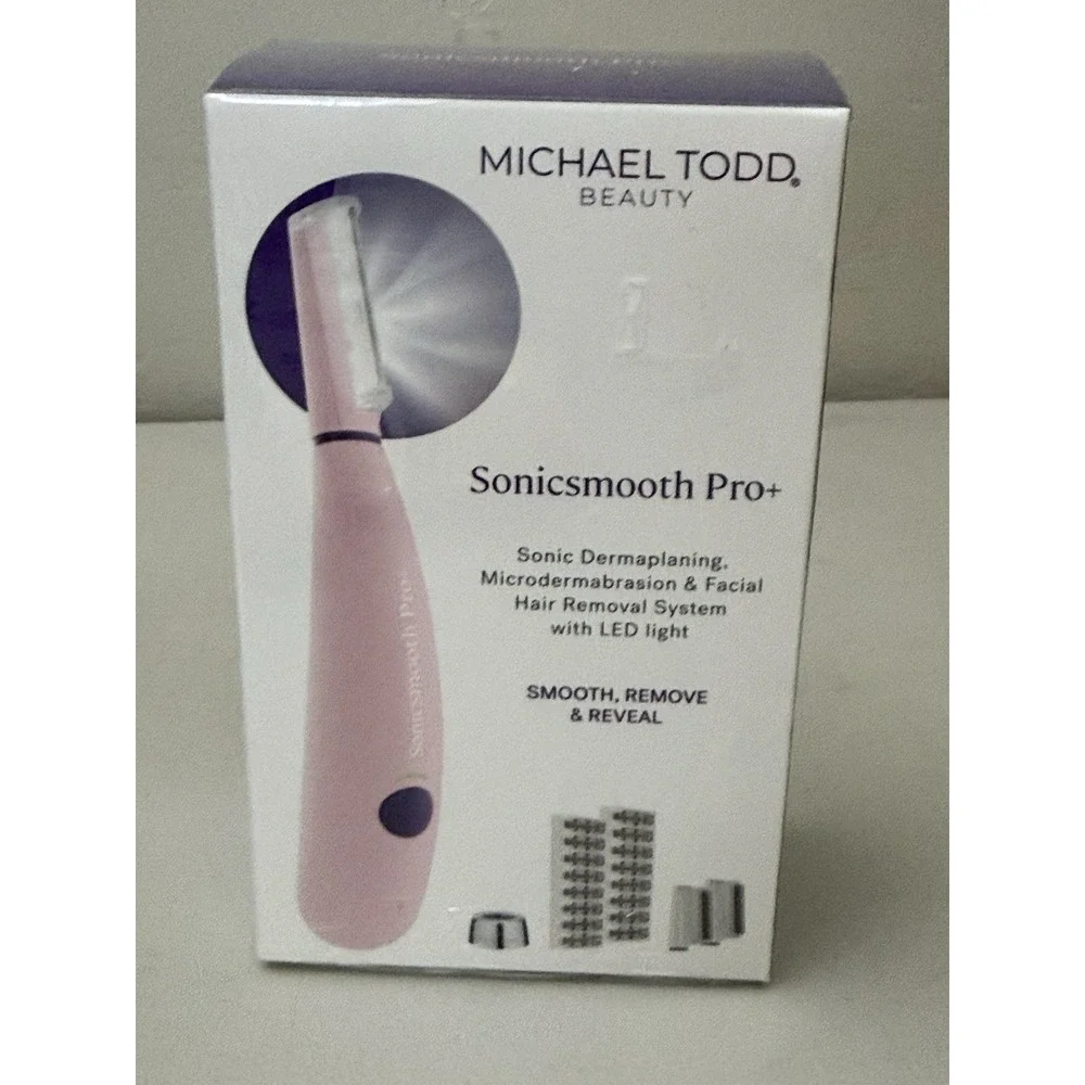 Michael‎ Todd Beauty Sonicsmooth Pro+ 2-in-1 Sonic Dermaplanning Exfoliation NEW